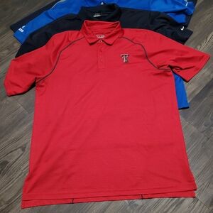 Under Armour Red Polo Shirt Size XL TEXAS TECH